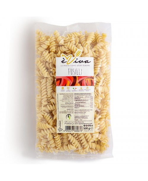 Fusilli | Artisan Bronze-Drawn Pasta 500g, Slow Low-Temperature Drying, 100% Italian Wheat, With Wheat Germ – èViva