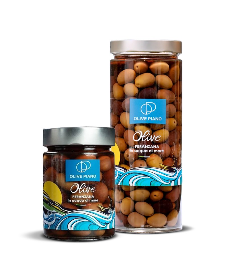 Olives Peranzana en Eau de Mer : Savourez le Goût de la Méditerranée