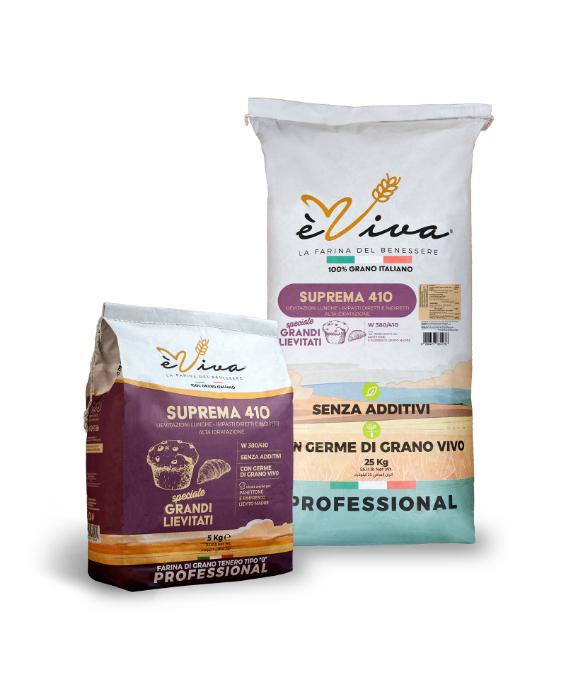 Suprema 410 | Strong Type 0 Flour with Wheat Germ for Panettone