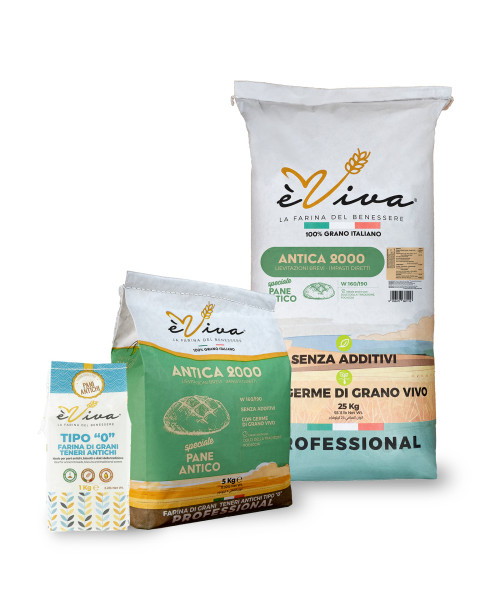 Antica 2000 | Italian Type "0" Flour from Ancient Grains with Wheat Germ